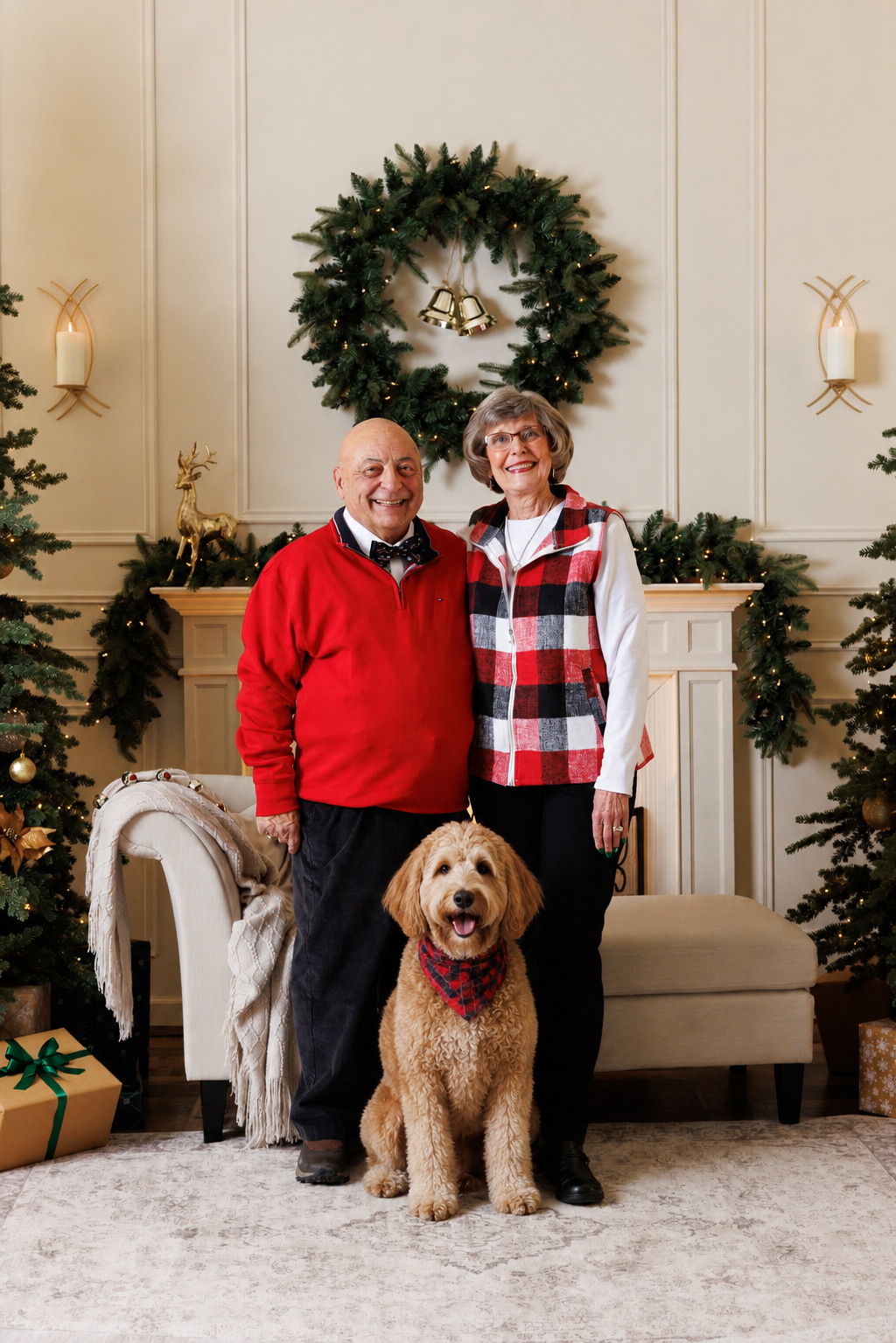 Grandma and Grandpa with Barney