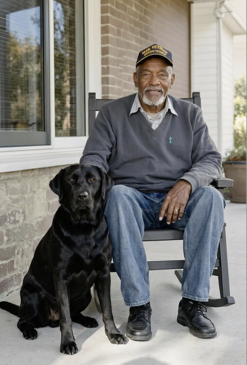 Jim with his dog